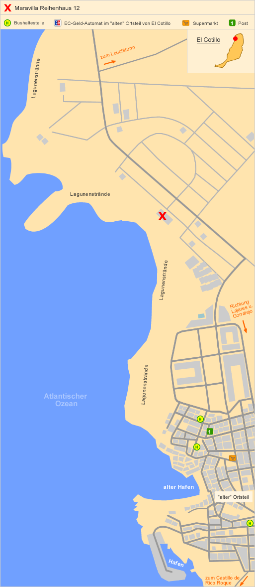 Lageplan Maravilla Reihenhaus 12 auf Fuerteventura