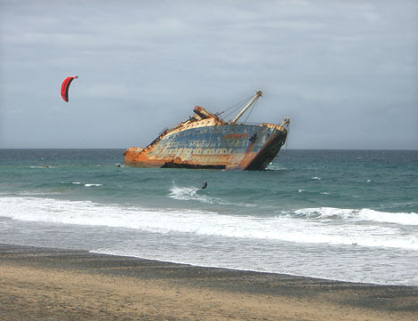 Schiff American Star auf Fuerteventura